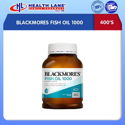 BLACKMORES MINYAK IKAN 1000 (400'S)